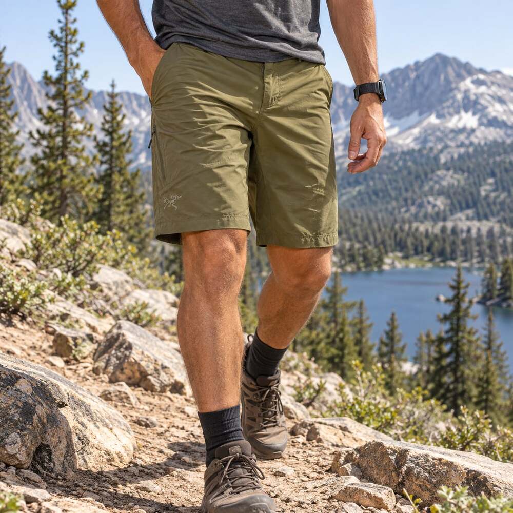 Arc'Teryx Men's Olive Green Hiking Outdoor Shorts Size 32